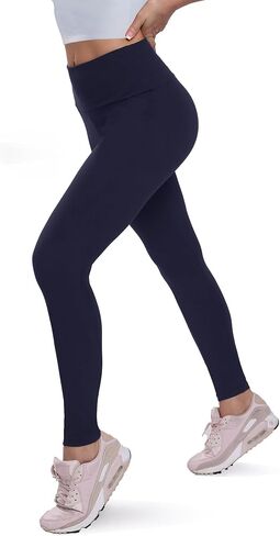 QGGQDD Fleece مبطن طماق النساء - السيطرة على البطن الناعمة عالية الخصر سراويل اليوغا الحرارية الدافئة in Kuwait