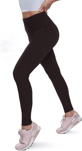 QGGQDD Fleece مبطن طماق النساء - السيطرة على البطن الناعمة عالية الخصر سراويل اليوغا الحرارية الدافئة in Kuwait