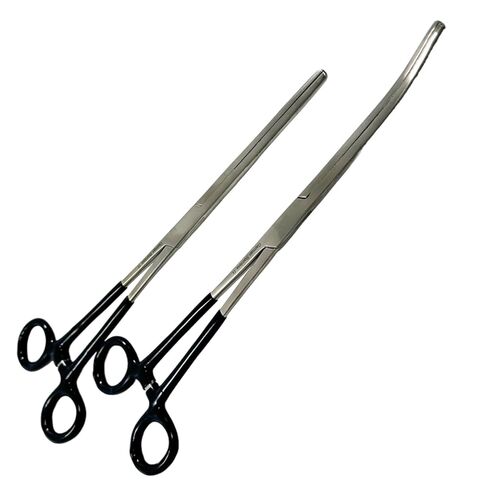 German Stainless Curved + Straight Forceps, Hemostat Forceps clamp 10" (Cynamed Brand) … … … … in Saudi Arabia