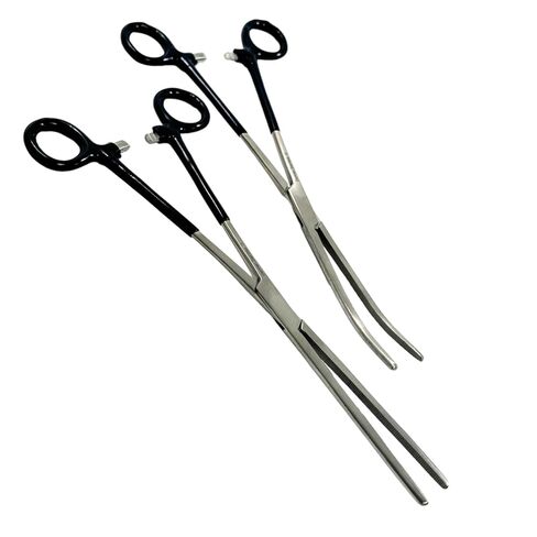 German Stainless Curved + Straight Forceps, Hemostat Forceps clamp 10" (Cynamed Brand) … … … … in Saudi Arabia