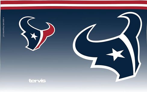 Tervis NFL Houston Texans - Forever Fan Made in USA Double Walked Tumbler Cup Cup يحافظ على المشروبات الباردة والساخنة ، 16 أوقية ، كلاسيكية in Saudi Arabia
