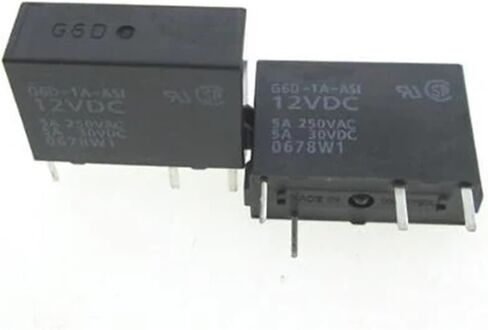 12V Relay G6D-1A-ASI-12VDC G6D-1A-ASI G6D 1A ASI G6D1AASI DC12V 12VDC 12V 5A 4PIN 5Pcs in Saudi Arabia