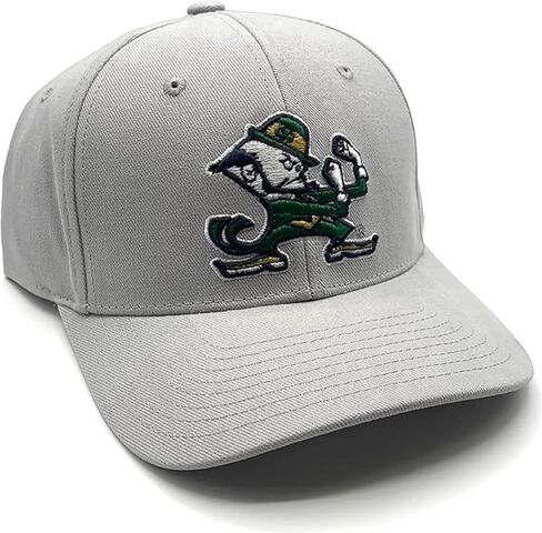 Officially Licensed Notre Dame Hat Classic Primary Irish Team Logo Adjustable Gray Structured Embroidered MVP Sports Baseball Cap in Saudi Arabia