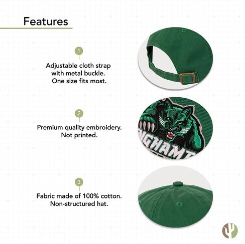 Desert Cactus Binghamton University Hat Bearcats Bearcats Suny Brimmed Ormbroderd Cap Cap قابلة للتعديل in Saudi Arabia