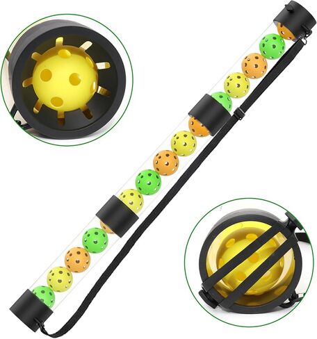 Pickleball Ball Retriever & Ball Hopper Storage with Strap Pickle Balls Tube Pickup in Kuwait
