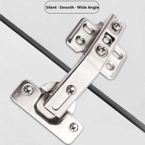 Royxtz 4pack 2pair 135 ° Lazy Susan Hinge ، تراكب كامل مخبأ لأجهزة استبدال خزانة المطبخ الزاوية ، خزانة ، باب طي in Kuwait