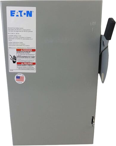 Eaton DG2222UGB 2 WIRE 2 عمود غير قابل للانتقاد سلسلة BISTREAL STILLE STILLE STILLE 240 VOLT AC 60 AMP NEMA 1 in Saudi Arabia