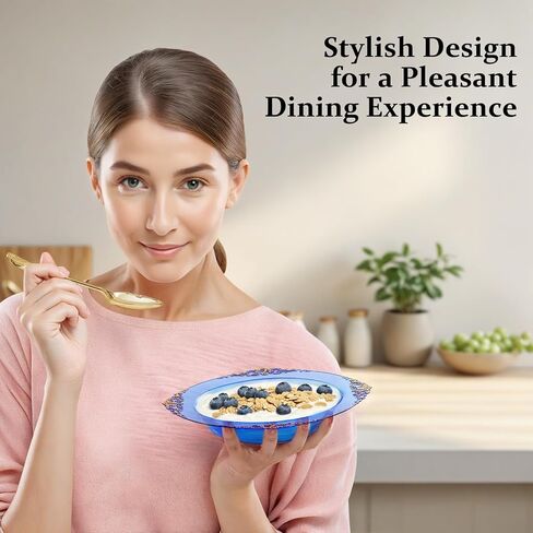 Nervure 50 Pack Plans Plans Bowls with Gold Rim - 12oz الأوعية الحساء التي يمكن التخلص منها - وعاء حلوى شاق ، وعاء السلطة مثالي لحفلات الزفاف والحفلات وعيد الأب والاستخدام اليومي in Kuwait