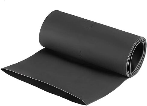 uxcell Heat Shrink Tubing, 2"(50mm) Dia 80mm Flat Width 2:1 Ratio Shrinkable Tube Cable Sleeve 1m - Black in Kuwait