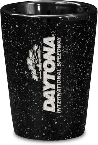 Rico Industries NASCAR RACING اختر سائقك 2oz لقطة سيراميك للمراقبة ، والليزر محفور في الزجاج الملون للفريق in Kuwait