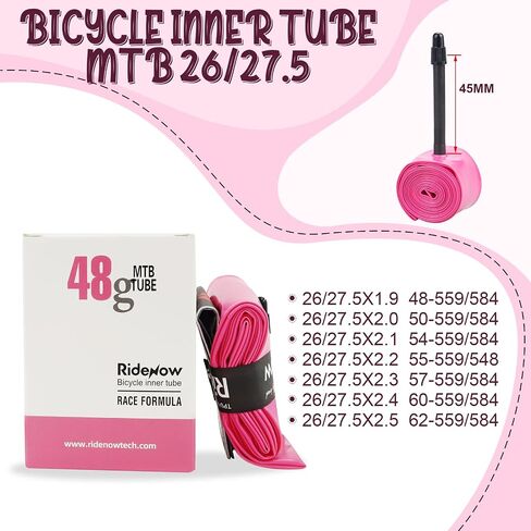WEEROCK BIKE TPU Inner Tubes 20 X 1.5-2.1/26/27.5 × 1.9-2.5/29 × 1.9-2.5 Super Light Presta Valve 45mm Inner Tubes لـ 20 26 27.5 29 بوصة الدراجات MTB القابلة للطي in Kuwait