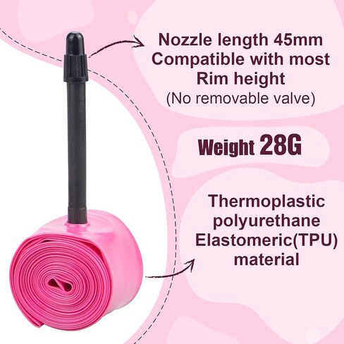 WEEROCK BIKE TPU Inner Tubes 20 X 1.5-2.1/26/27.5 × 1.9-2.5/29 × 1.9-2.5 Super Light Presta Valve 45mm Inner Tubes لـ 20 26 27.5 29 بوصة الدراجات MTB القابلة للطي in Kuwait