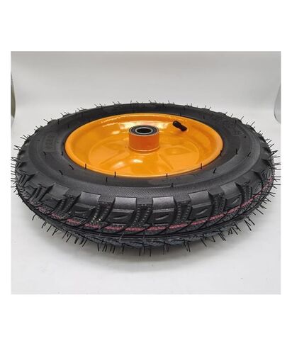 1 Pack 300-8 Pneumatic Tire 14 Inch Trolley Tiger Car Wheel Two Axle Construction Site Steel Plate Rubber in Saudi Arabia