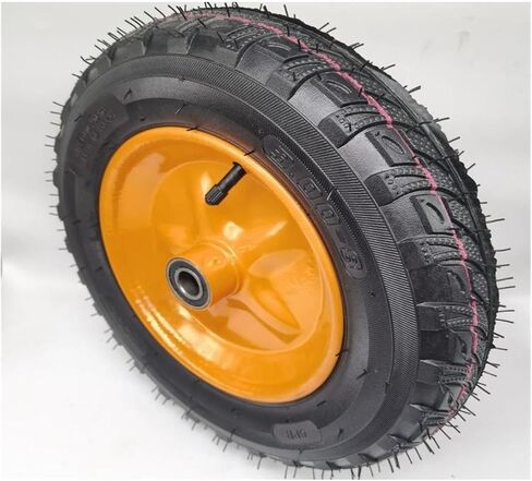 1 Pack 300-8 Pneumatic Tire 14 Inch Trolley Tiger Car Wheel Two Axle Construction Site Steel Plate Rubber in Saudi Arabia