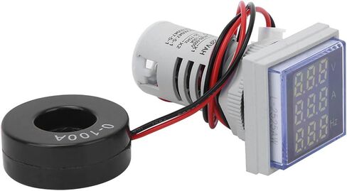 Digital AC Voltage Current Frequency Meter 3-Digit Display 60-500V Range Square Panel in Saudi Arabia