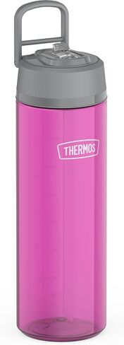 THERMOS ICON SERIES Lightweight Hydration Bottle - Durable Water Bottle Made with Tritan by Eastman with Straw Lid for Quick and Easy Drinking Experience - 26oz, Clear in Saudi Arabia