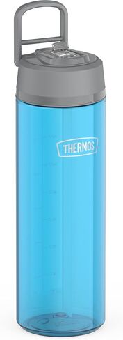 THERMOS ICON SERIES Lightweight Hydration Bottle - Durable Water Bottle Made with Tritan by Eastman with Straw Lid for Quick and Easy Drinking Experience - 26oz, Clear in Saudi Arabia