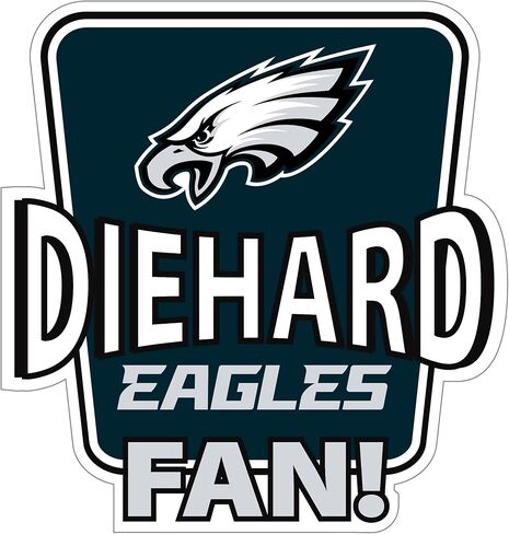 Siskiyou Sports NFL Philadelphia Eagles Die-Hard Fan Auto Mucal ، ألوان الفريق ، حجم واحد in Kuwait