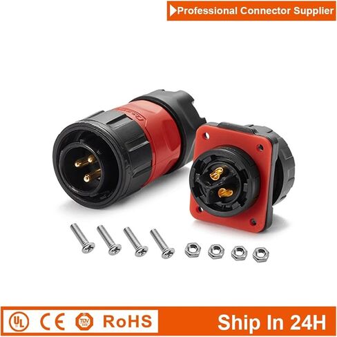 YM20 M20 Aviation 3-pin سلك توصيل توصيل الطاقة الذكور والإناث سد المقبس للسلامة الصناعية الطاقة الجديدة (مجموعة قابس الذكور 3pin) in Kuwait