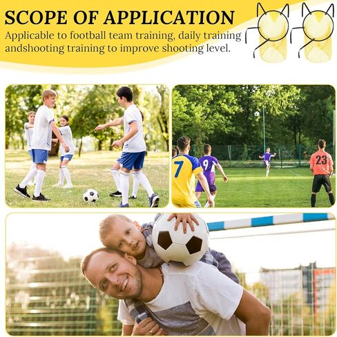 2 PCS Soccer أهداف للتدريب على الأهداف ، أفضل الهدف من Bins Soccer ، هدف التدريب على كرة القدم | أعلى صناديق معدات لإطلاق النار على دقة التدريب | تصميم متين - أشرطة طويلة جدًا مع حالة حمل in Kuwait
