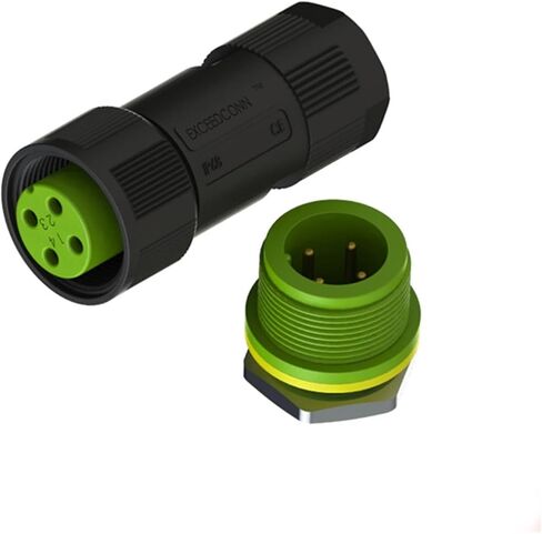 10 أجهزة كمبيوتر/مجموعة صناعية للذكور والإناث Mount IP68 موصل طاقة السيارات مقاوم للماء M20 4-pin لطائرة الإضاءة LED الشمسية (EC04681-1114-BF 15A) in Saudi Arabia