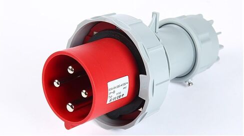 IP67 Industrial Plug and Socket Connector Three Phase 3P4P5P 63A/125A Waterproof Wall Mounted Socket Coupler 220V 380V 415V(Plug 4P 63A) in Saudi Arabia