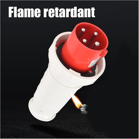 IP67 Industrial Plug and Socket Connector Three Phase 3P4P5P 63A/125A Waterproof Wall Mounted Socket Coupler 220V 380V 415V(Plug 4P 63A) in Saudi Arabia