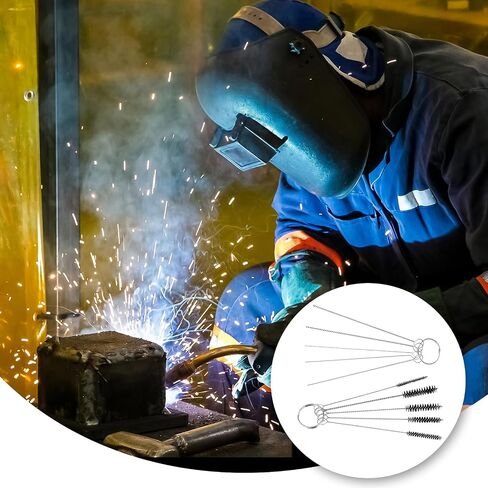 2Pcs Cutting Torch Tip Cleaner Tool Kit Welding Tip Cleaner Set Gas Orifice Cleaning Tool for Welding Stove Cleaning Needle Carburetor Jet Sprinklers and Shower Heads Orifices Wires Needles in Set in Saudi Arabia