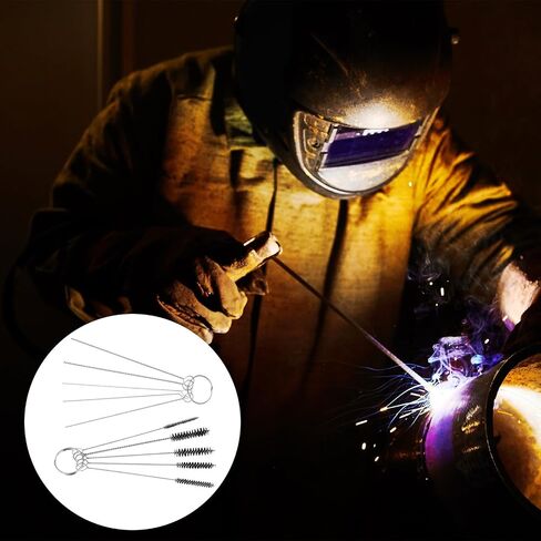 2Pcs Cutting Torch Tip Cleaner Tool Kit Welding Tip Cleaner Set Gas Orifice Cleaning Tool for Welding Stove Cleaning Needle Carburetor Jet Sprinklers and Shower Heads Orifices Wires Needles in Set in Saudi Arabia