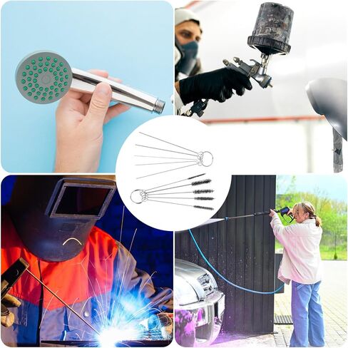 2Pcs Cutting Torch Tip Cleaner Tool Kit Welding Tip Cleaner Set Gas Orifice Cleaning Tool for Welding Stove Cleaning Needle Carburetor Jet Sprinklers and Shower Heads Orifices Wires Needles in Set in Saudi Arabia