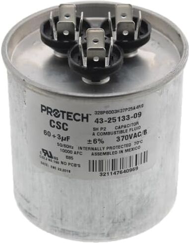 RA2000/37 (606 + 305) -amrad OEM Round Round Capacitor 60 + 3 UF/MFD 370 VOLT in Kuwait
