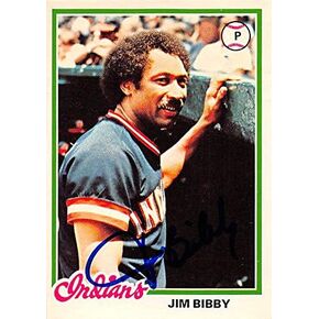 189504 Cleveland Indians Ft 1978 Topps No. 61 Jim Bibby Autographed Baseball Card in Saudi Arabia