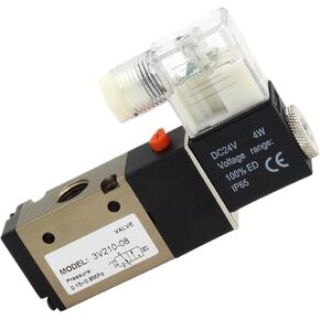 3V210-08 DC12V 24V AC220V Pneumatic Air Solenoid Valve Electric Control Gas Magnetic Valve 3 Way Port 2 Position(PURPLE) in Saudi Arabia