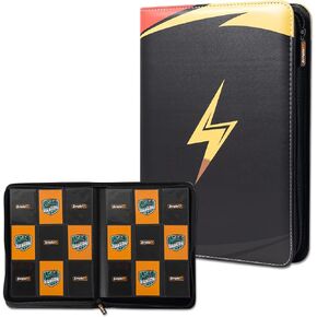 رابط بطاقة التداول ، الأكمام 9 جيب رنين مع 360 فتحات التحميل الجانبي ، متوافقة مع مجموعة عرض تخزين MTG TCG (أصفر) in Kuwait