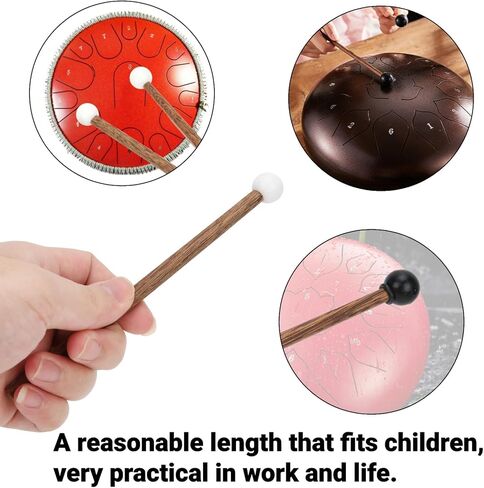 4PCS Steel Tongue Drum Mallet, Child Rubber Mallet,6.5in Rubber Percussion Mallets,Steel Tongue Percussion Instrument Mallets for Child Drummers and Practitioners in Kuwait