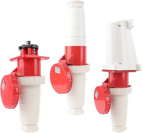 IP67 63A/125A التوصيل الصناعي والمقبس 3P/4P/5P موصل كهربائي مضاد للماء Connection Connection Industrial Connection 220V 380V 415V (Panle Socket 3P 63A) in Kuwait