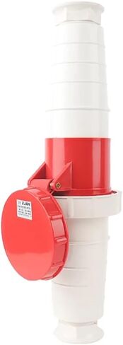 IP67 63A/125A Industrial Plug and Socket 3P/4P/5P Waterproof Electrical Connector Power Connection Industrial Plug 220V 380V 415V(Panle Socket 3P 63A) in Saudi Arabia