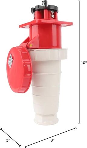 IP67 63A/125A Industrial Plug and Socket 3P/4P/5P Waterproof Electrical Connector Power Connection Industrial Plug 220V 380V 415V(Panle Socket 3P 63A) in Saudi Arabia