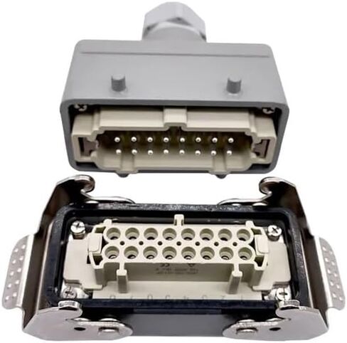 Heavy Duty Connectors HDC-HE-016-1/2/3/4 F/M 16pin 16A 500V Industrial Rectangular Aviation Connector Plug Screw Connection(Hdc-he-016-1) in Saudi Arabia