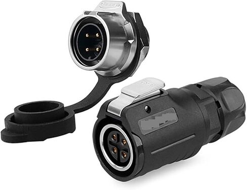 LP16 4-pin M16 Wire Adapter IP67 Lightweight Automotive Industry Waterproof Power Connector Socket Plug Connector(Female Plug Set1) in Saudi Arabia