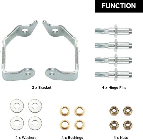 Front Left and Right Side Door Hinge Pin and Bushing Kit - Compatible for Chevrolet Silverado Suburban Avalanche Tahoe for GMC Sierra Yukon - Replace Part 6038457 in Saudi Arabia