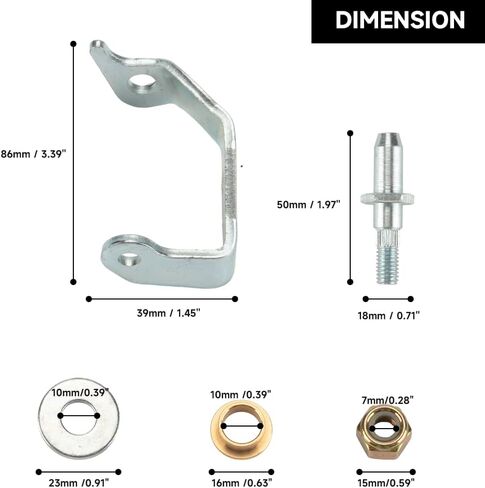 Front Left and Right Side Door Hinge Pin and Bushing Kit - Compatible for Chevrolet Silverado Suburban Avalanche Tahoe for GMC Sierra Yukon - Replace Part 6038457 in Saudi Arabia