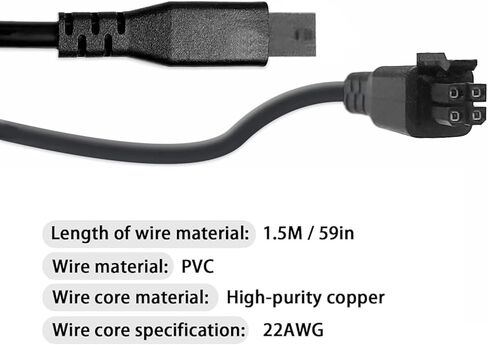 4Pin Ace Pro Extension Cable لـ anycubic Kobra 3 Combo 3D Printer ، 22AWG COPPER CORE Extension Cord 1.5M مع أنبوب (4 دبوس) in Kuwait