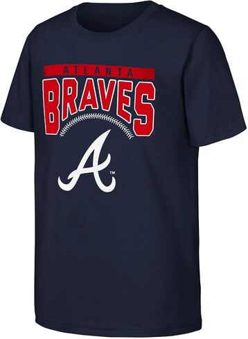 MLB Kids Youth 8-20 Color Team Color Stake Out Arch Logo T-Shirt in Kuwait