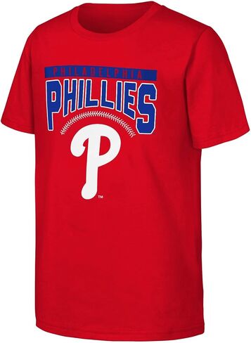 MLB Kids Youth 8-20 Color Team Color Stake Out Arch Logo T-Shirt in Kuwait