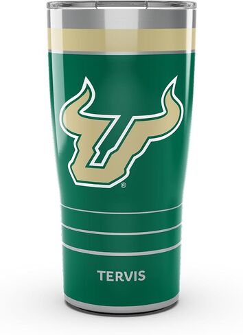 Tervis Traveler USF Bulls - MVP Triple Walled Insulated Tumbler Travel Cup Keeps Drinks Cold & Hot, 20oz, Stainless Steel in Saudi Arabia
