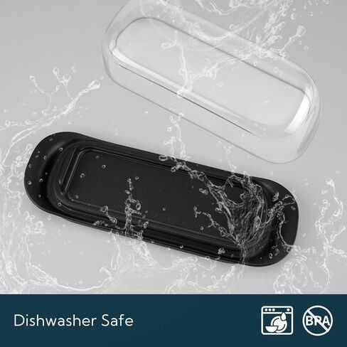 KITCHENDAO Airtight Butter Dish with Lid for Countertop and Refrigerator Door Shelf, Plastic Butter Holder, Butter Keeper Tray Container for West/East Coast Butter, White in Saudi Arabia