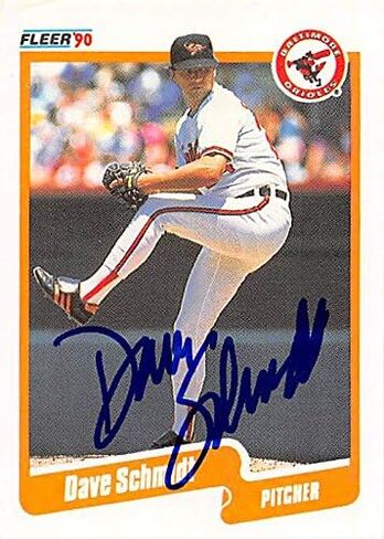 190630 Baltimore Orioles Ft 1990 Fleer No. 188 Dave Schmidt Autographed Baseball Card in Saudi Arabia