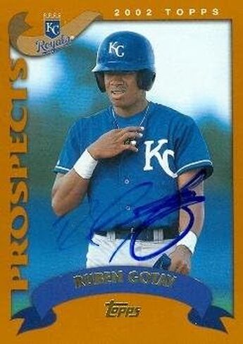 مستودع توقيعه 98137 Ruben Gotay Cardball Card Kansas City Royals 2002 Topps Prospect No. T138 in Saudi Arabia