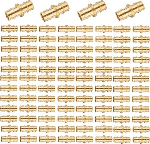 1Inch PEX-A Expansion Fittings,F1960 Brass Coupling,PEX Expansion Fittings Straight Coupling For Pex A Tubing（2 PACK)(PEX1960011) in Saudi Arabia
